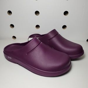 Oofos clogs purple Clearance